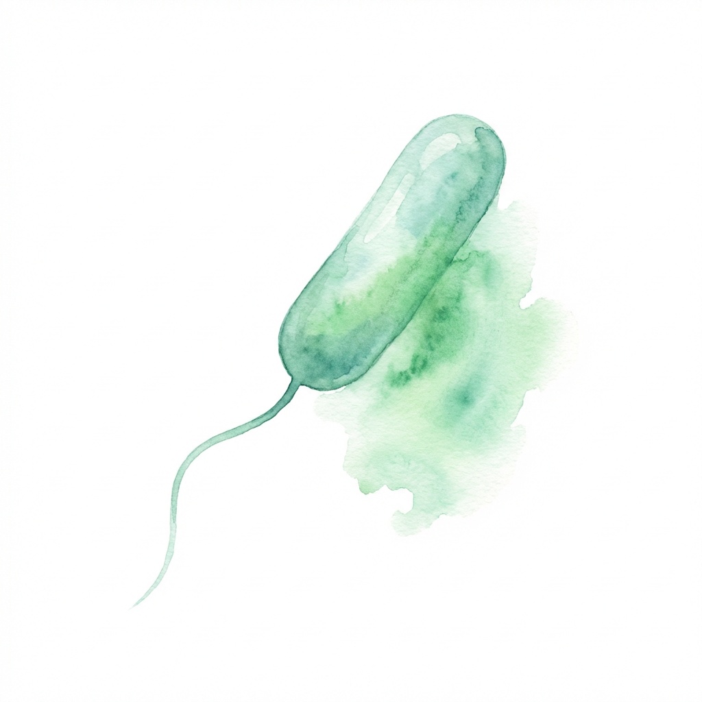 Pseudomonas aeruginosa scientific illustration