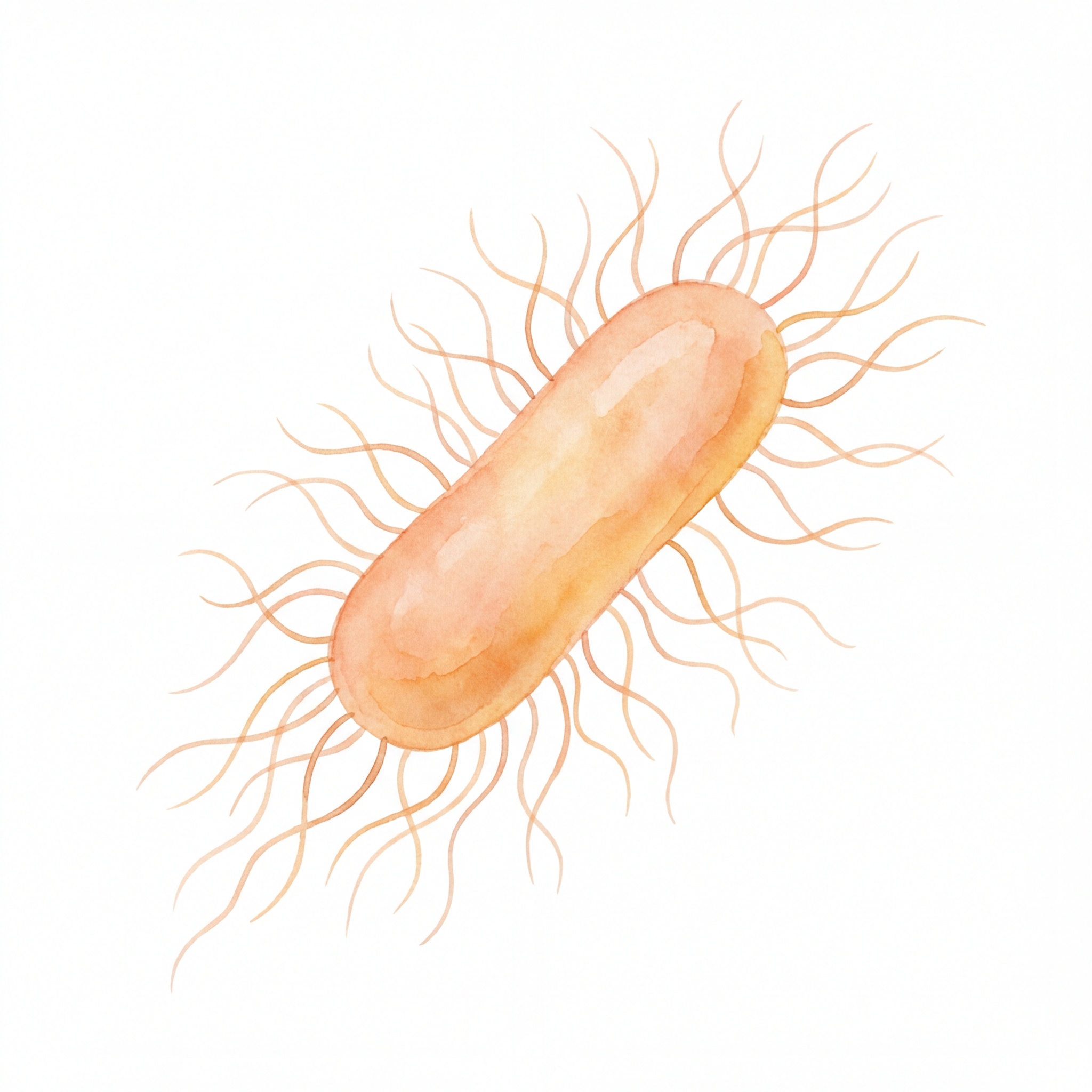 Salmonella enterica scientific illustration